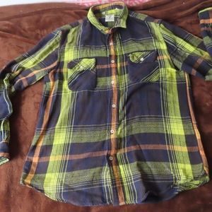 Levi's 1950s Shorthorn Shirt Button Front Men's Size M Made In Italy LVC